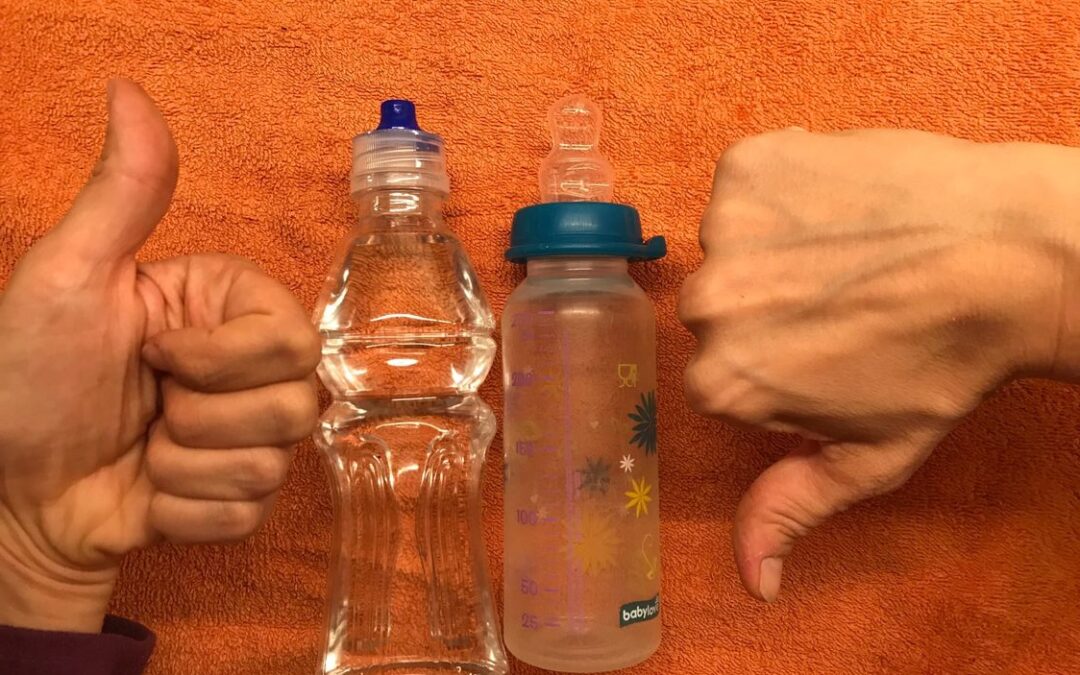 Upozornění: kojenecké lahve nejsou vhodné pro batolata