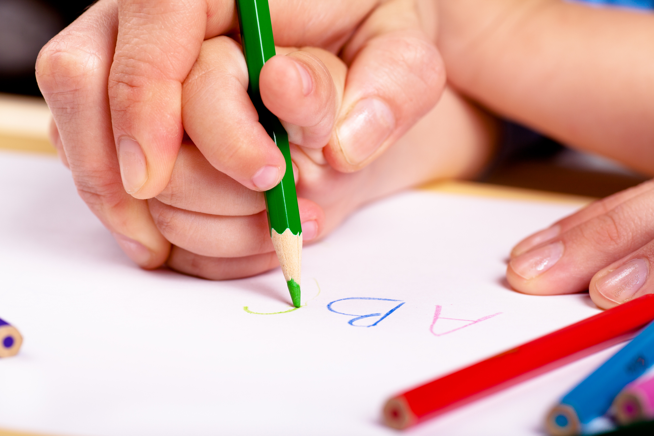 Learn to write dítě píše