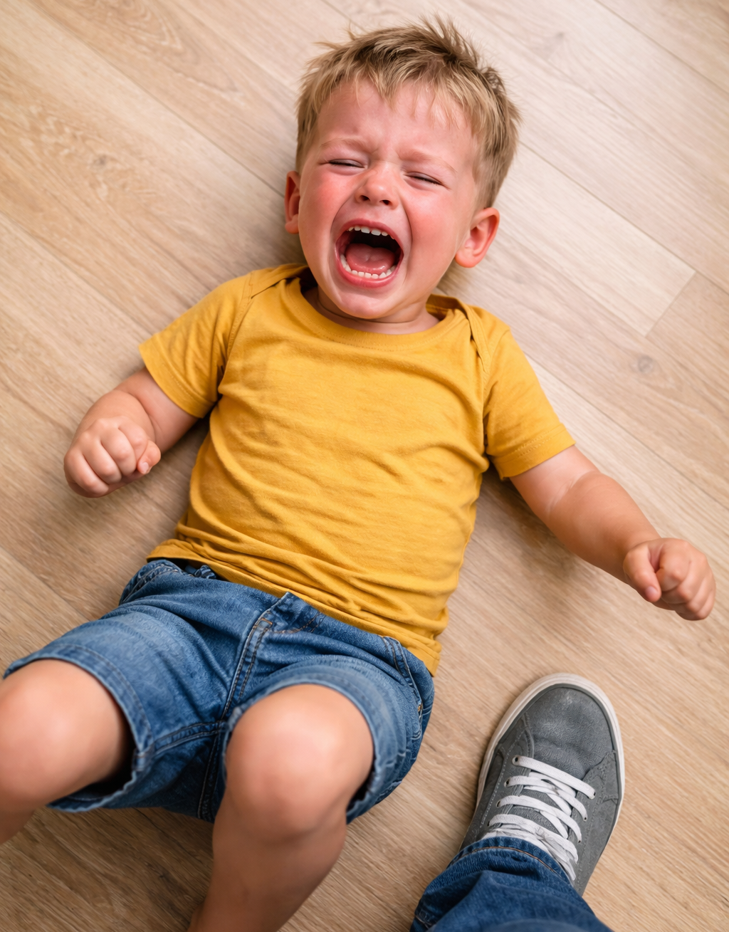 dítě se vzteká